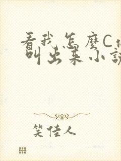 看我怎么C你的 叫出来小说