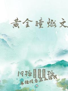黄金瞳燃文