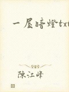 一屋暗灯txt