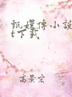 甄嬛传小说txt下载