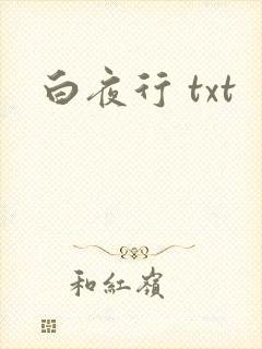 白夜行 txt