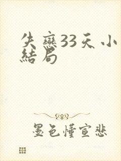 失恋33天小说结局