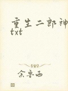 重生二郎神杨戬txt