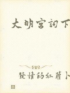 大明宫词下载