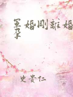 军婚刚离婚就怀孕