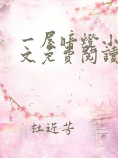 一屋暗灯小说全文免费阅读txt