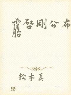 霍启刚公布龙凤胎