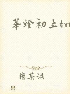 华灯初上txt