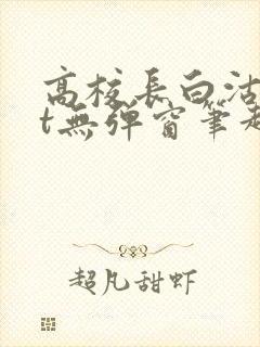 高校长白沽txt无弹窗笔趣阁