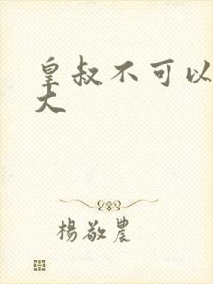 皇叔不可以 太大