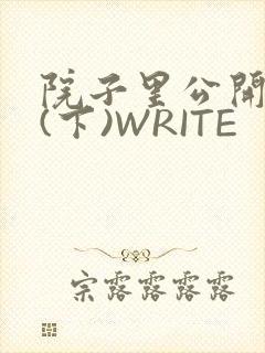 院子里公开惩戒(下)WRITE