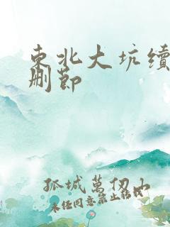 东北大坑续集未删节