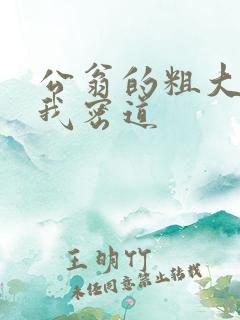 公翁的粗大挺进我密道