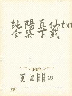 纯阳真仙txt全集下载