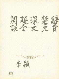 周延深楚辞的小说全文免费阅读