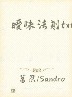 暧昧法则txt