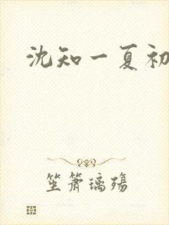 沈知一夏初禾