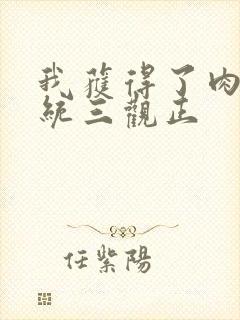 我获得了肉禽系统三观正