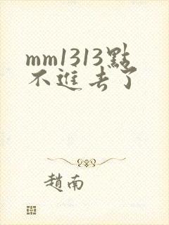 mm1313点不进去了
