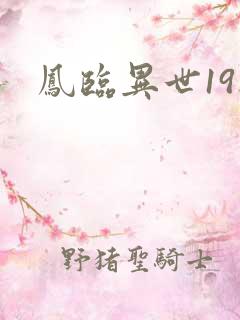 凤临异世19楼