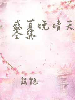 盛夏晚晴天小说全集