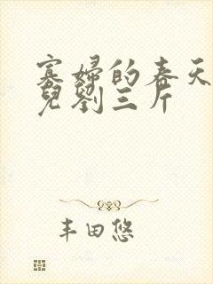 寡妇的春天白花儿刘三斤