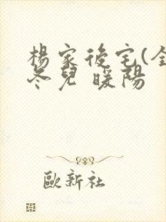 杨家后宅(全)冬儿 暖阳