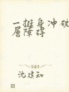 一挺身冲破了那层障碍