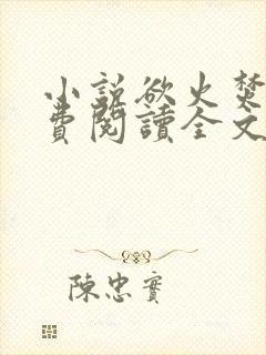 小说欲火焚烧免费阅读全文