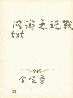网游之近战法师txt