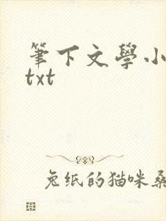 笔下文学小说网txt