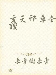 玄天邪尊全文阅读