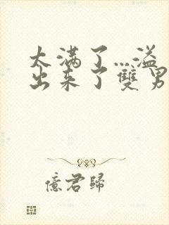 太满了...溢出来了双男动漫