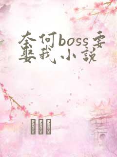奈何boss要娶我小说