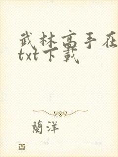 武林高手在校园txt下载