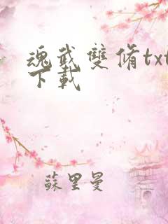 魂武双修txt下载