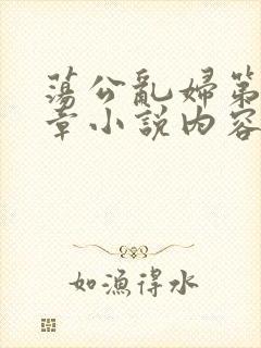 荡公乱妇第51章小说内容