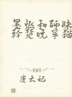 墨燃和师昧同时干楚晚宁猫弄