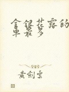 金银花露的哪个车最多