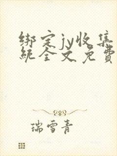 绑定jy收集系统全文免费阅读