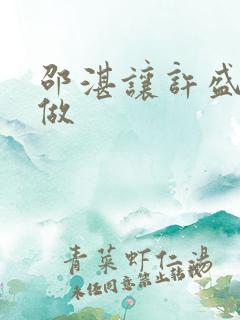 邵湛让许盛自己做