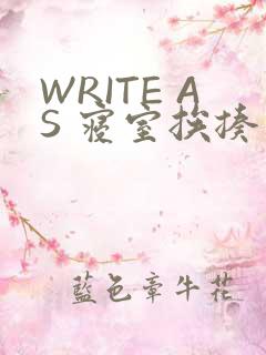 WRITE AS 寝室挨揍
