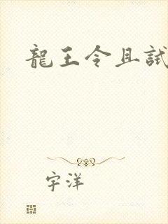 龙王令且试天下