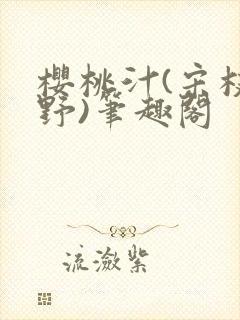 樱桃汁(宋枝江野)笔趣阁