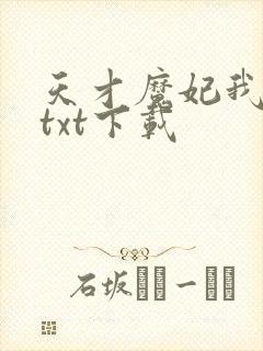 天才魔妃我要了txt下载