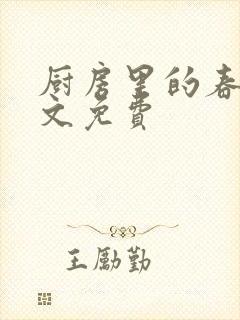 厨房里的春天全文免费