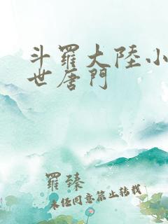 斗罗大陆小说绝世唐门