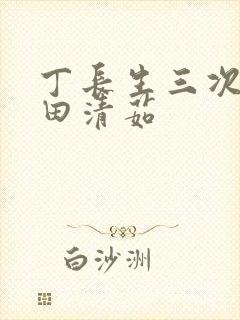 丁长生三次进入田清茹