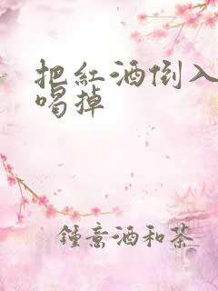 把红酒倒入b里喝掉