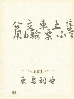 公交车上售票员用b验票小镇